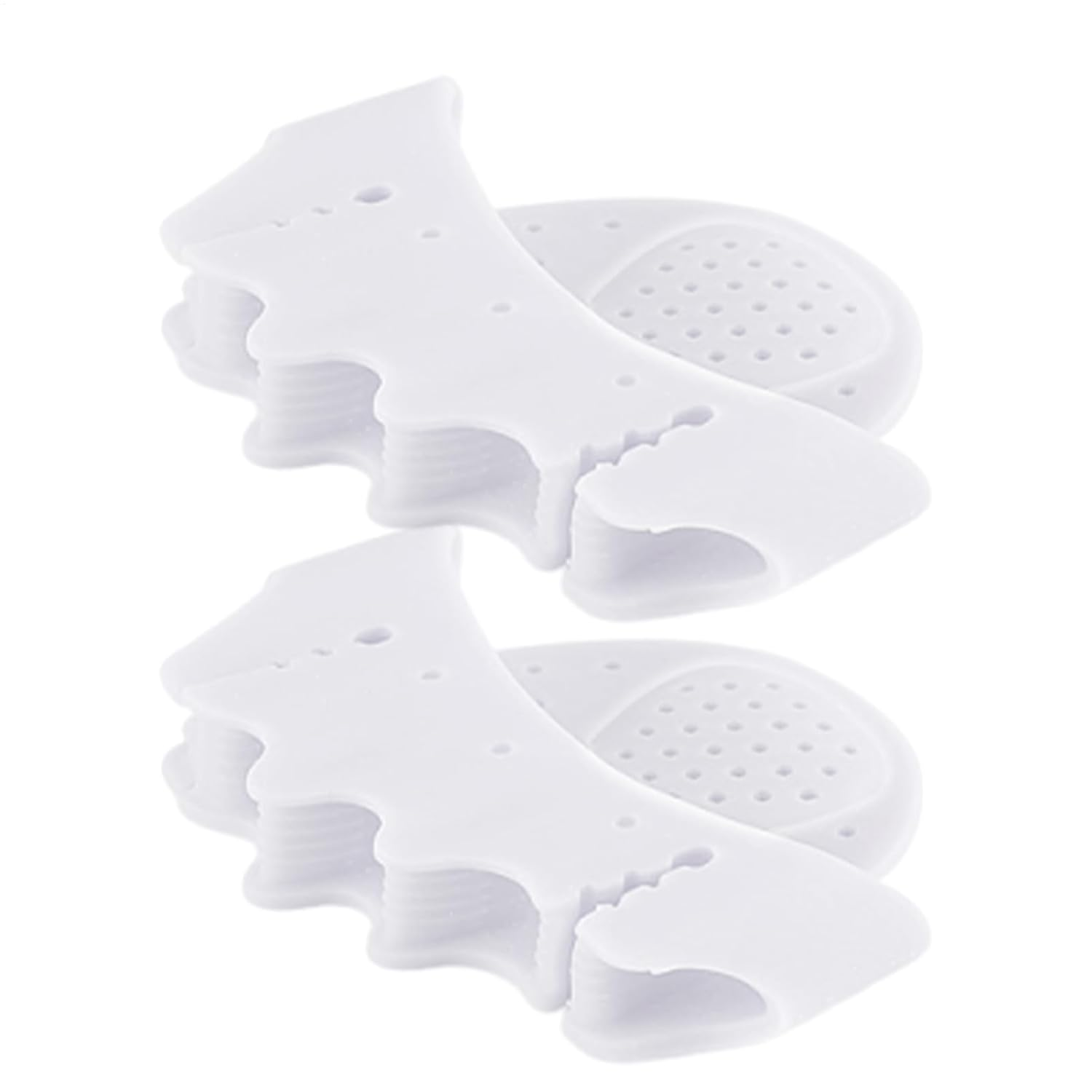 Toe Spreader | 2X Silicone Foot Toe Separators,Foot Corrector Cushion Forefoot Half-Size Pad for Yoga Exercise Daily Use High Heels Walking Home Dancing Pedicure Men Women - Transparent image number 5
