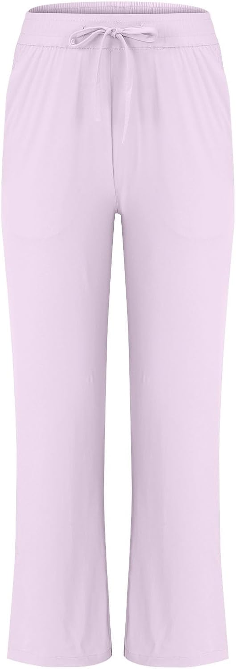 Black Maternity Trousers Women, Cropped Leggings with Pockets White Cropped Trousers for Women Yoga Pants Short Leg Crop Leggings plus Size Ladies Palazzo Tracksuit Size 28/30 Denim Palazzo Tracksuit image number 3