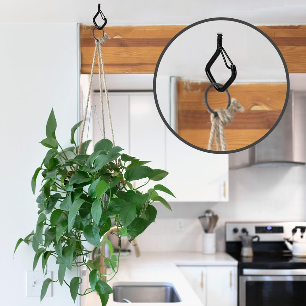 Hooks for Outdoor String Lights Ceiling 24Pcs Screw Hooks for Hanging Plants Hooks for Hanging Heavy Duty Hanging Hooks for Outdoor Outdoor Light Hooks Garland Hanger Hooks for Hanging Christmas Light image number 4