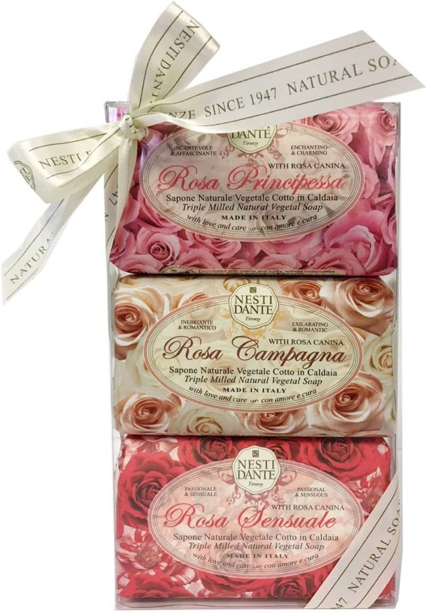Nesti Dante Rosa 3 Piece Soap Set - 150G Each image number 1