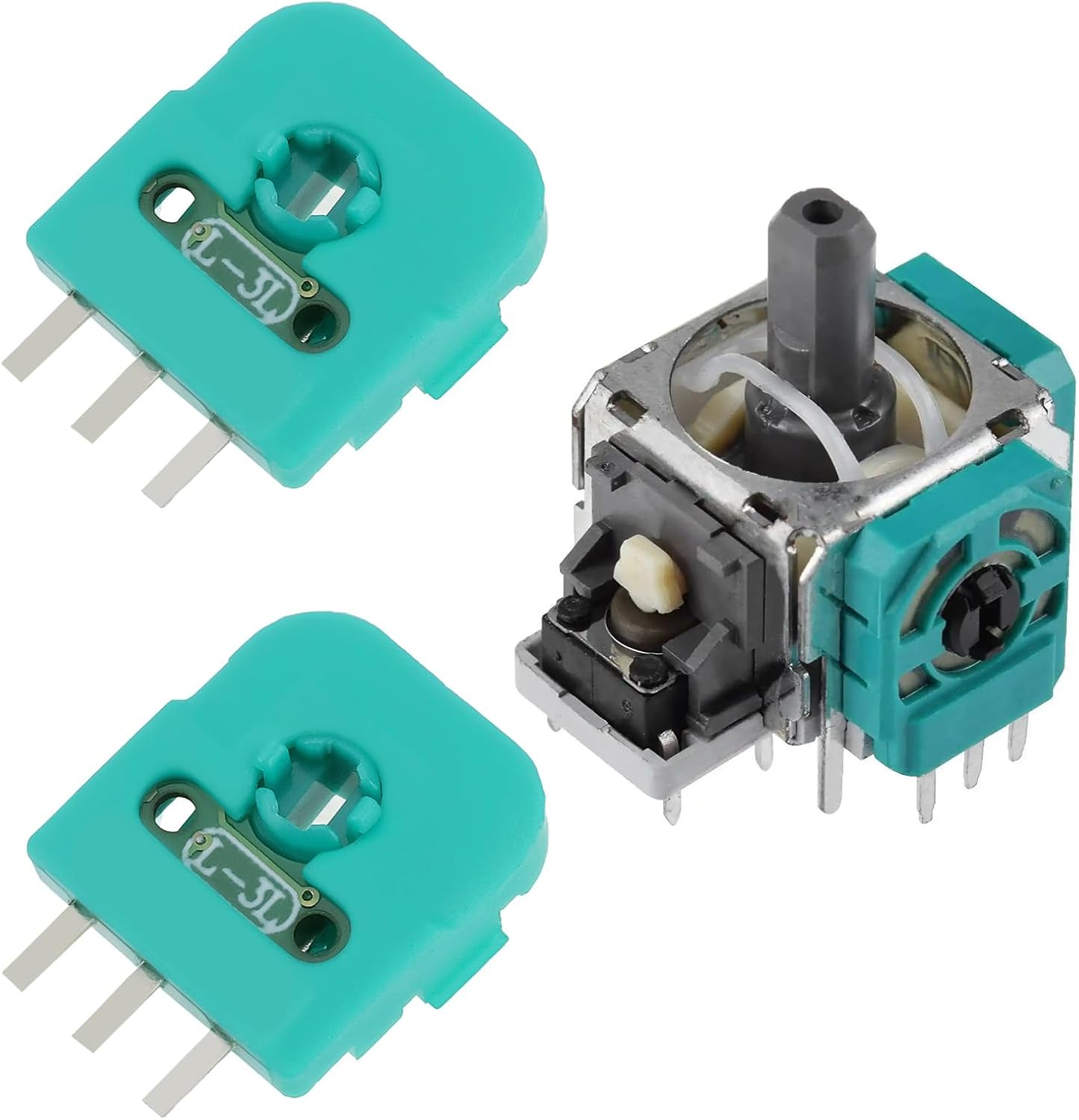 SING F LTD 4PCS 3D Hall Effect Potentiometer Compatible with PS5 Joystick 9.6X13.3Mm 3D Analog Sensor Joystick Module Potentiometer image number 3