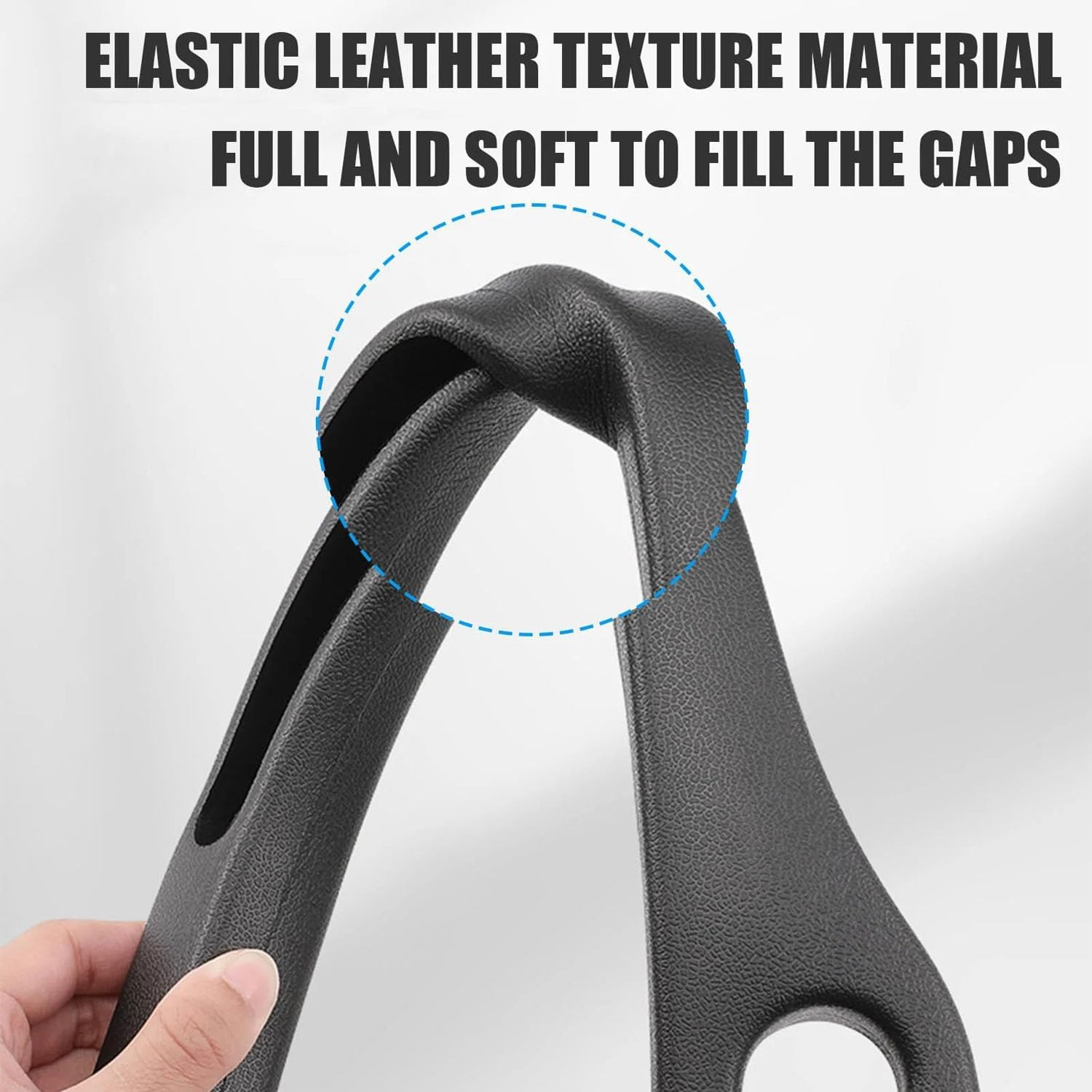 Car Seat Gap Filler of 2, Soft Foam Multifunctional Seat Side Gap Filler with Phone Holder Organizer Fill the Gap between Seat and Console Stop Things from Dropping Drop Blocker (Black) image number 4