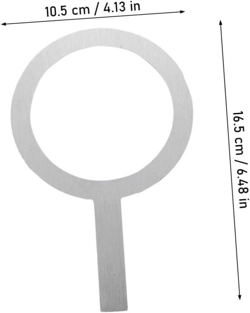 4Pcs Stainless Steel Milk Tea Cup Gasket 98Mm Diameter Anti-Scald Baking Cup Rings Protective for Home and Cafe Use image number 6