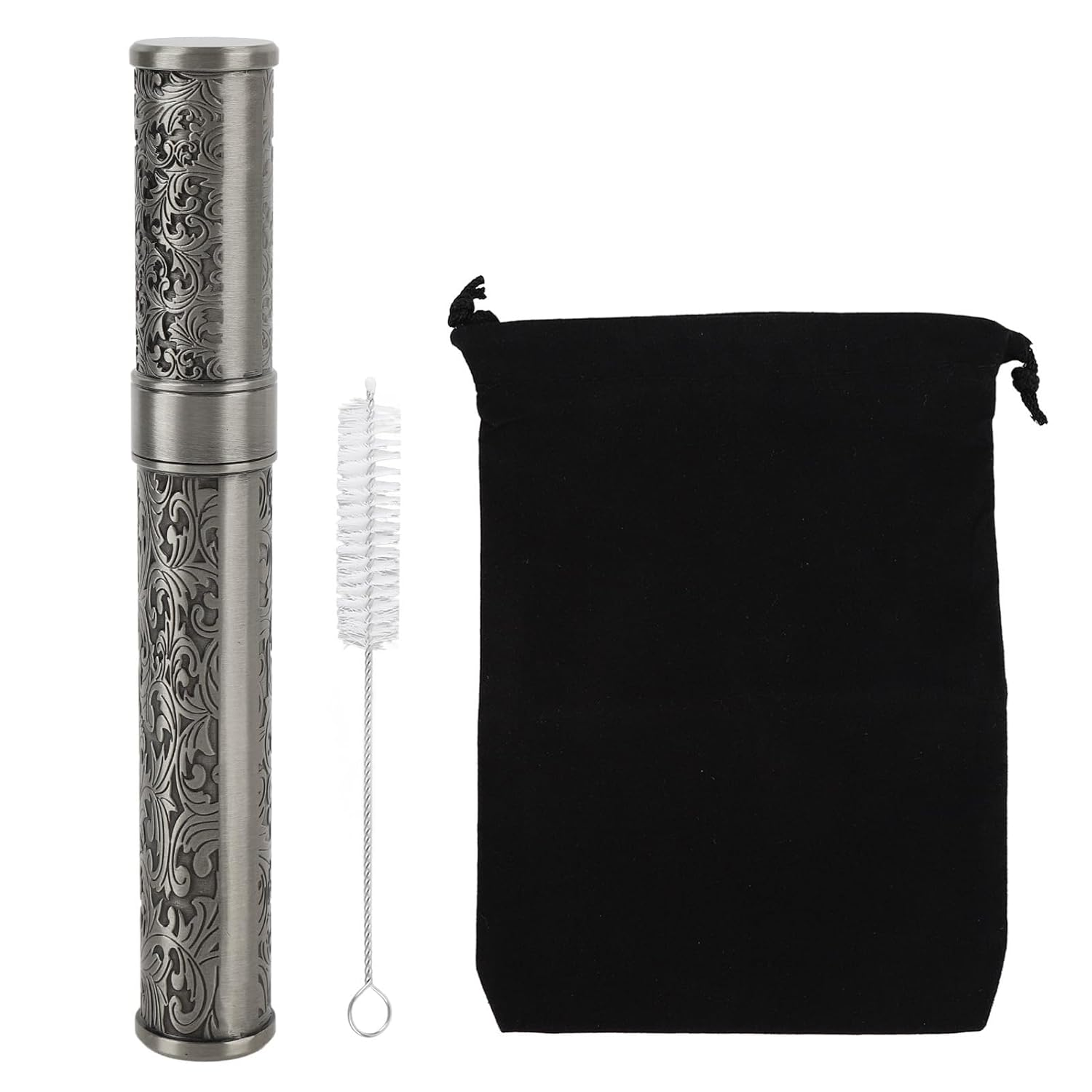 Metal Tube Container, Joint Tubes Embossed Aluminum Waterproof Portable Storage Container Box Stash Jar Cigar Cases Air Tight Pocket Purse for Outdoor Camping Travel` (Bronze)