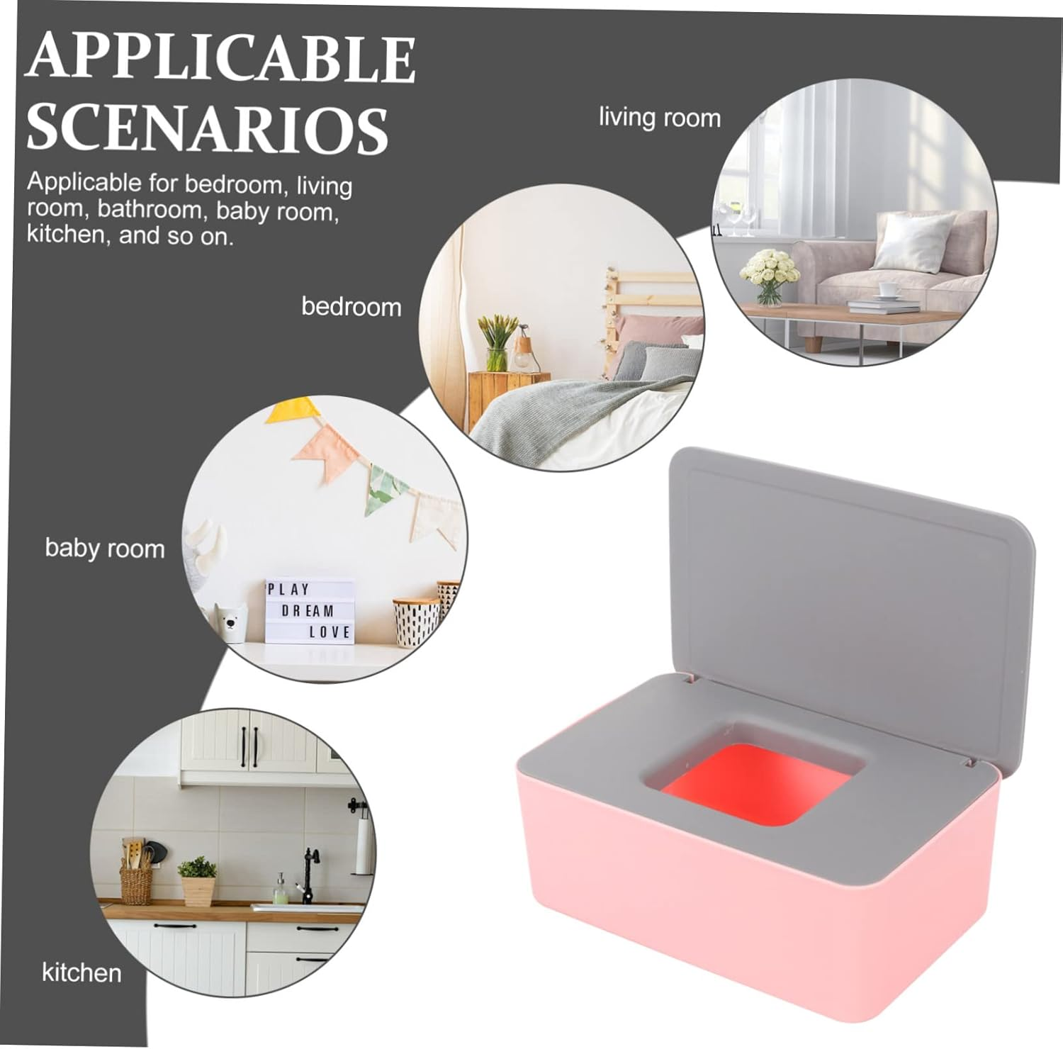 Wipes Container Wipe Holder Small Wet Tissue Case Pp Material Easy to Carry Household Use