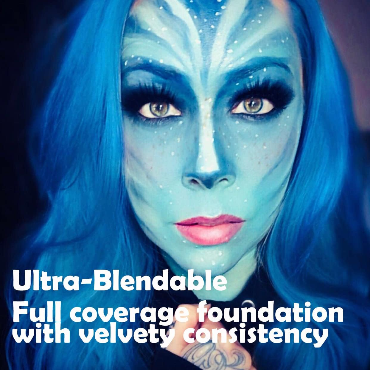 Ccbeauty Professional Face Paint Oil Body Painting Art Party Fancy Make up + Brushes Set (12 Deep Color+Brushes) image number 3