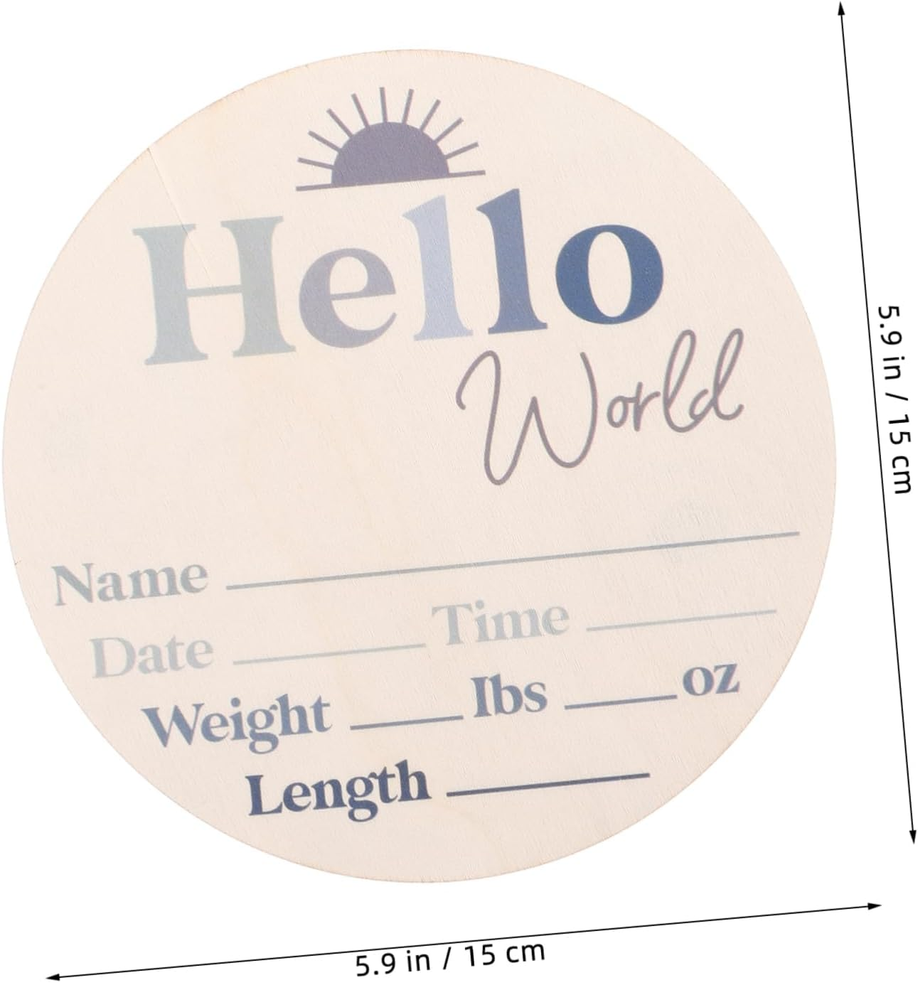 Unique Floral Design Milestone Discs Shower Props Wood Table Decor Elegant Nursery Decor Parent image number 4