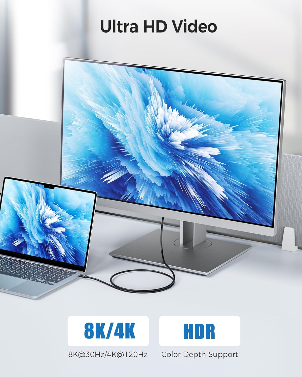 [Intel Certified] Cable Matters 20Gbps Thunderbolt 3 Cable - 2M, USB C Thunderbolt 3 Cable for 8K Video, 100W Charging and 20Gbps Data Transfer, Black