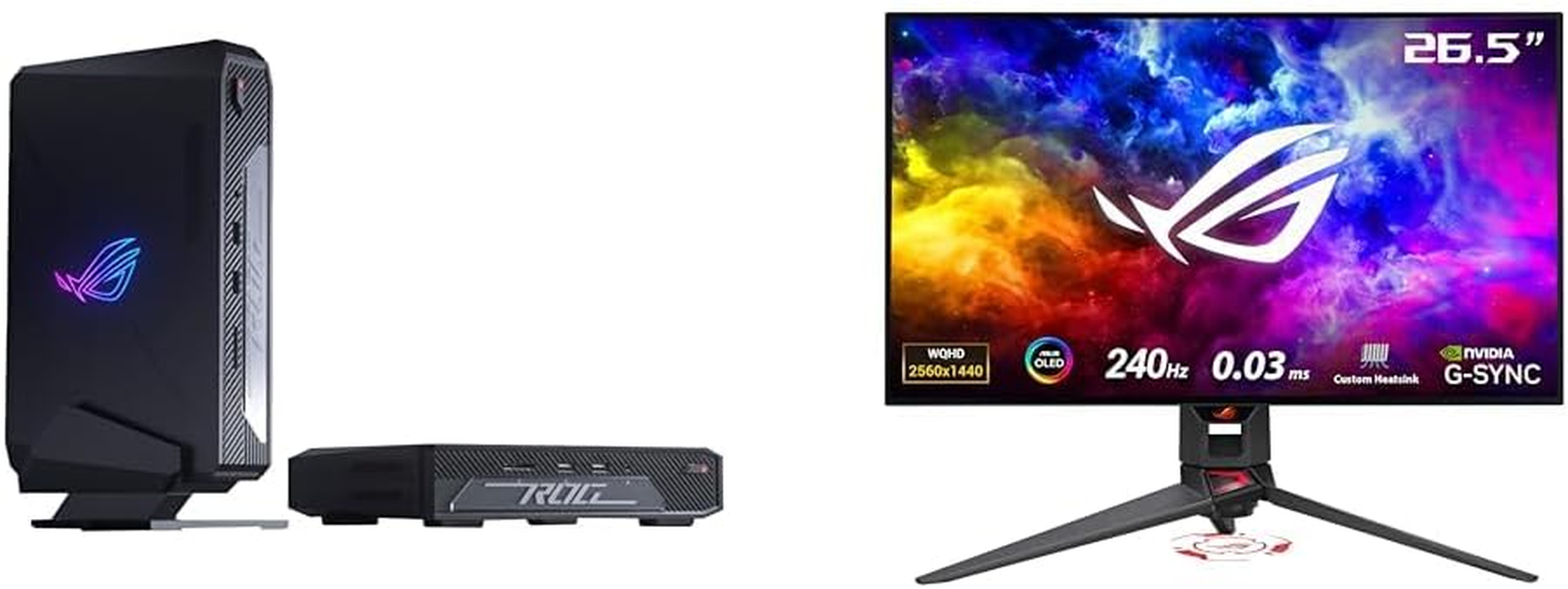 ASUS ROG NUC 970 Mini Gaming PC - Intel&reg; Core Ultra 9 185H | Geforce RTX 4070 8GB GDDR6 | 32GB DDR5 RAM | 1TB M.2 SSD | Wi-Fi 6E | Windows 11 Home image number 2