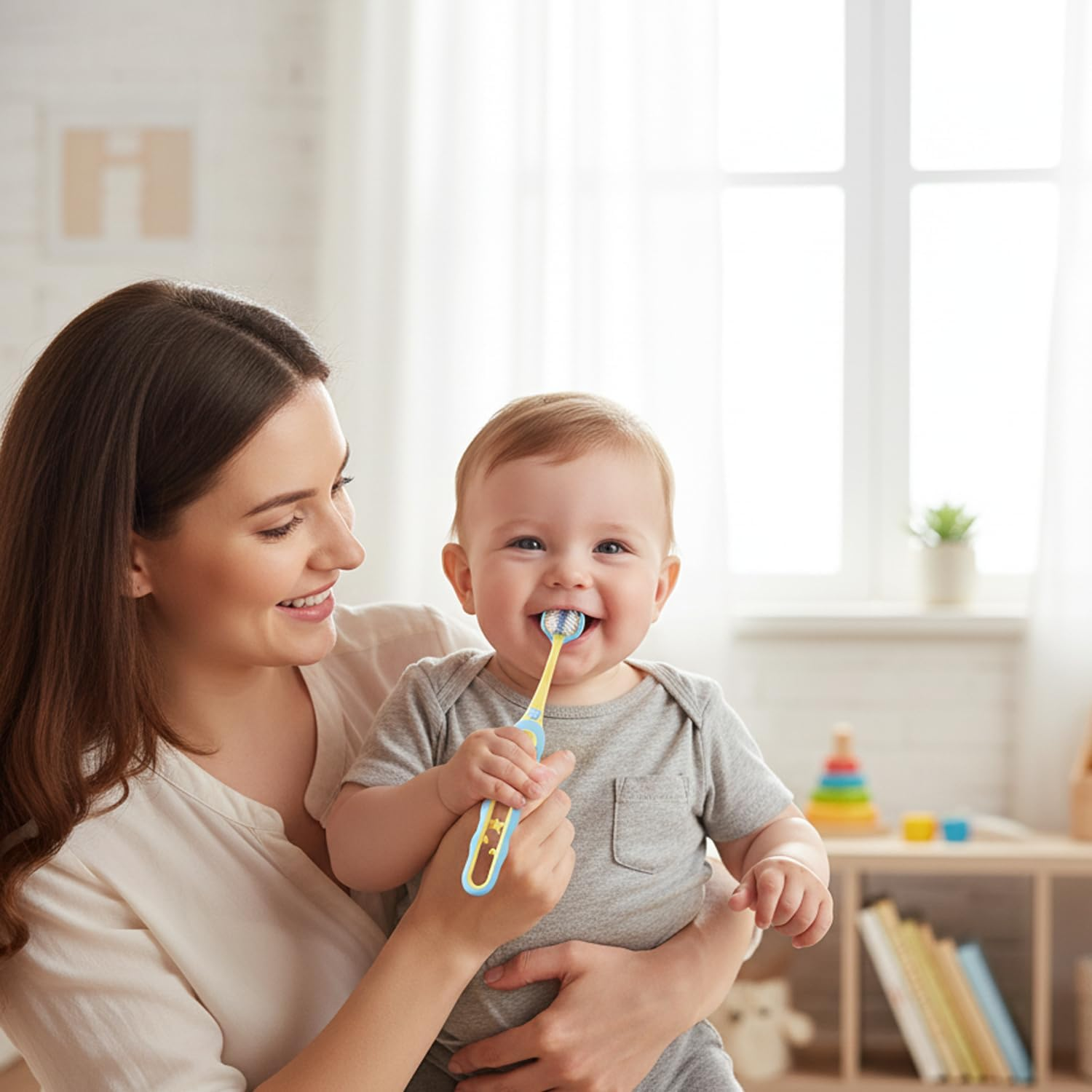 Ultra-Soft Bristles Toddler Toothbrushes for Ages 1-8, Ergonomic Non-Slip Handle, Easy to Clean, Bpa-Free, Compatible with Most Baby Brushes, 4 Pack &ndash; Ermaoo image number 4