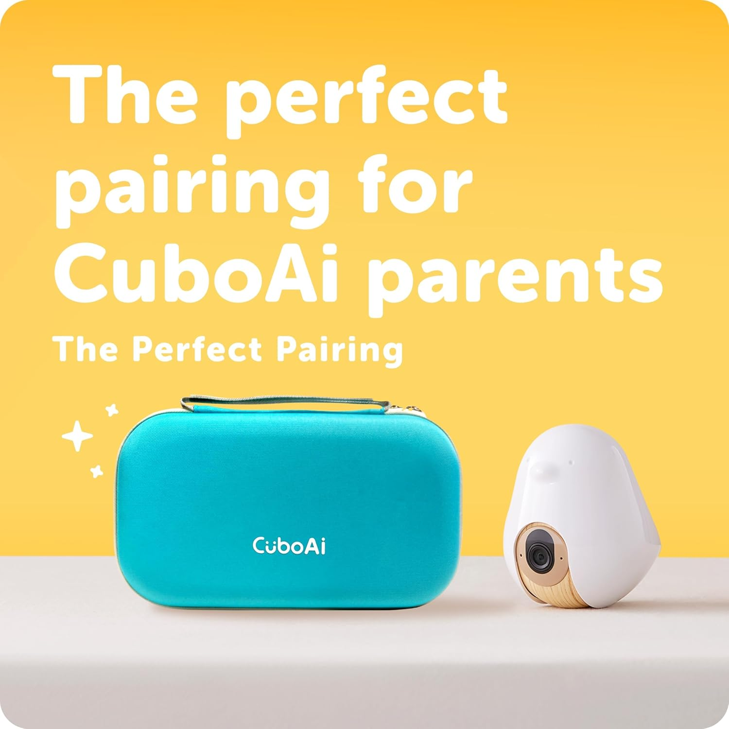 Cuboai Travel Case | Protective Hard Shell Carrying Case for Cuboai Smart Baby Monitor, Mobile Stand and Accessories | Tranquil Blue image number 4