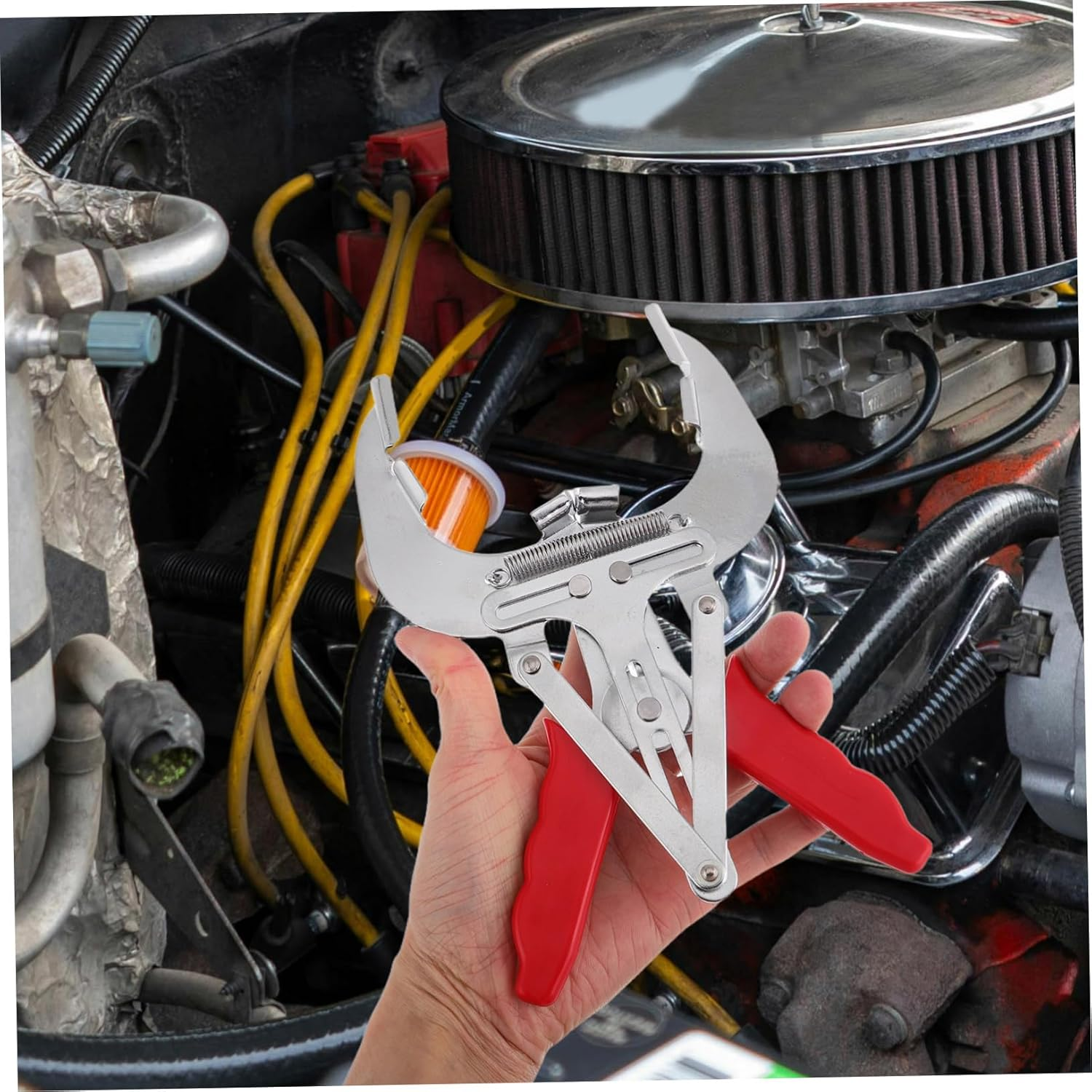 PENIKOKO Piston Ring Installer Pliers Automotive Piston Ring Tool for Car Engine Repair Expanding Tool Carbon Steel Construction for Mechanics image number 1