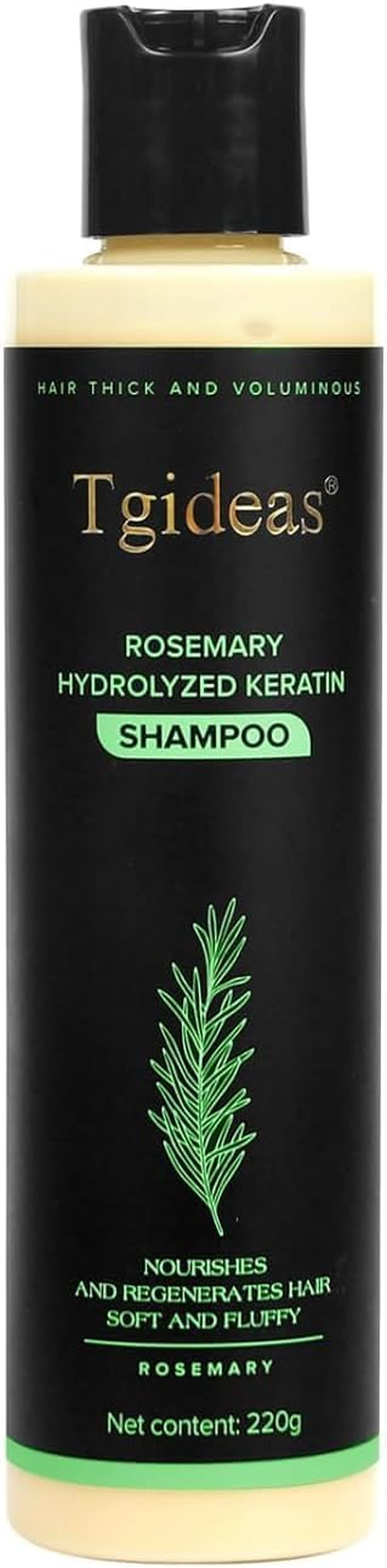 Tgideas Organic Rosemary Hair Growth Shampoo for Women and Men-Natural Thickening & Strengthening Shampoo with Hydrolyzed Keratin for Thinning Hair & Hair Loss 7.4 Fl.Oz image number 6
