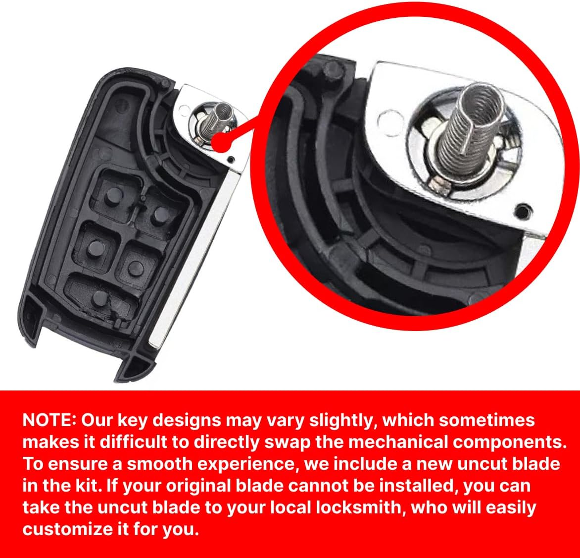 Remote Car Key Shell for Holden Cruze JG 2009 - 2010 JH 2010 - 2014 Case Enclosure Blank Fob 5 Button image number 6