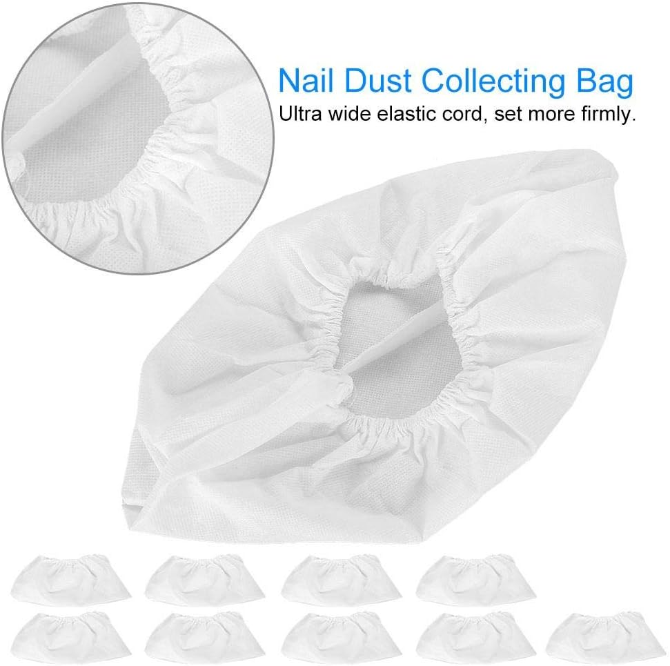 Vacuum Dust Collector Bag, Lightweight Nail Dust Collector Bag, Reliable Stable White Nail Art Salon for Nail Art Dust Suction Collector(10Pcs) image number 6