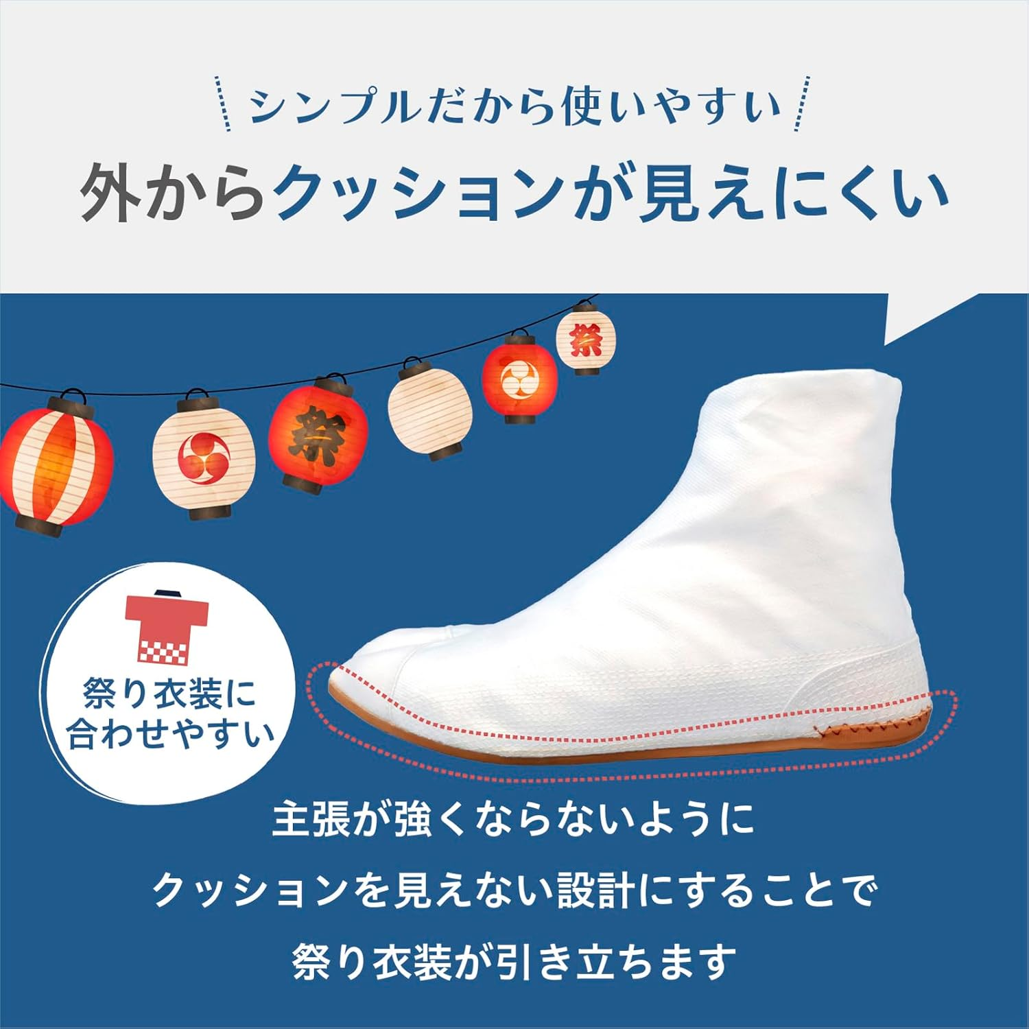 Rikioh Festival Whl5Sp Cushion Pasting 5 Pieces White 8.9 Inches (22.5 Cm) image number 3