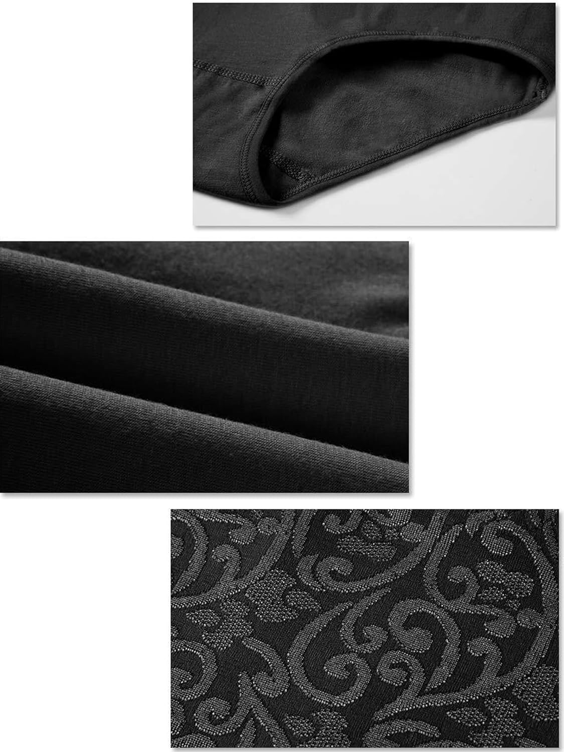 Dinglu Women'S Underwear High Waisted Postpartum Full Coverage Cotton Panties 6 Pack image number 2