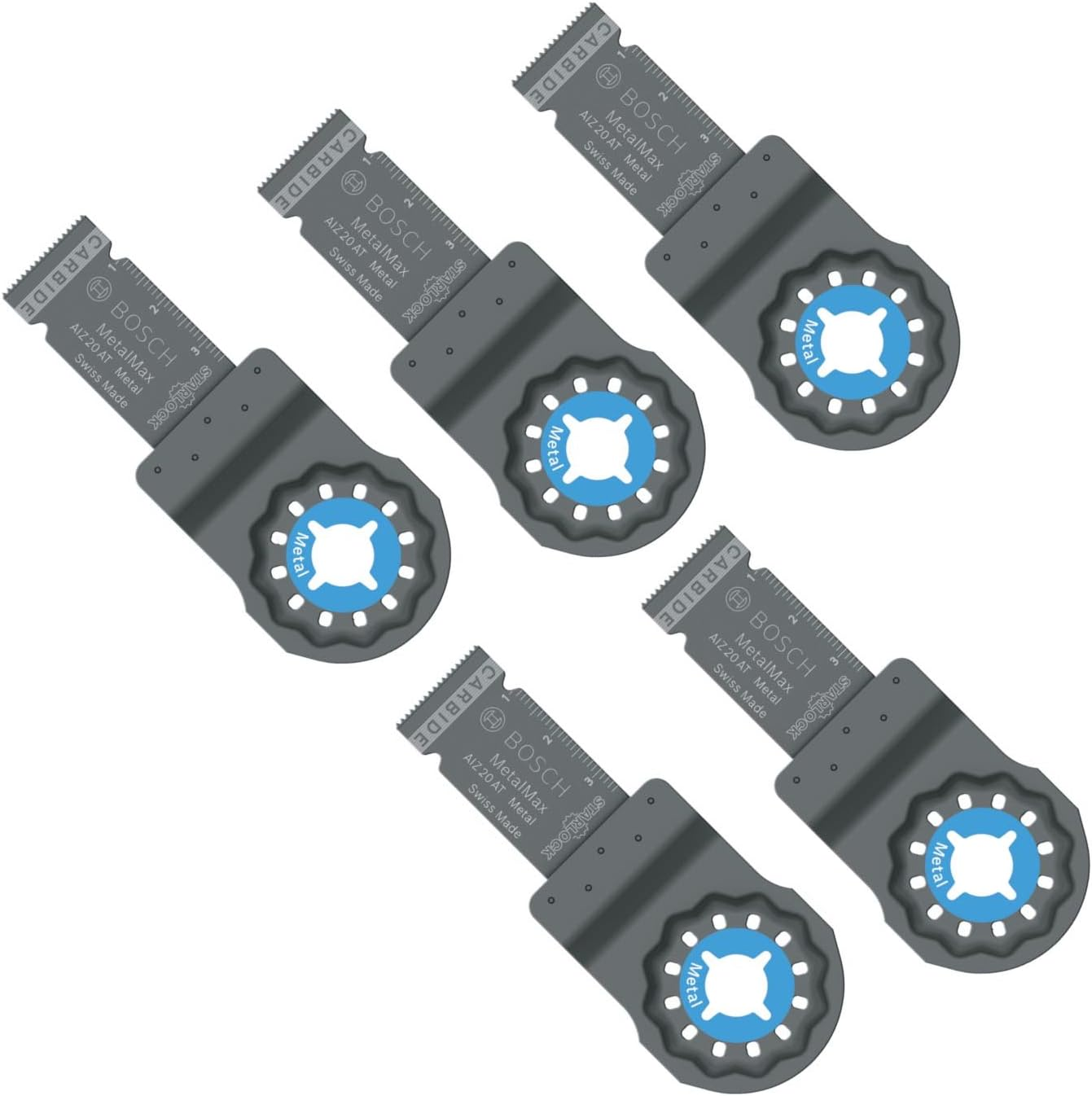 Bosch AIZ20ATN/5 Blade for Cut & Sew, Multi-Tool, 0.8 Inches (20 Mm), Starlock, Set of 5