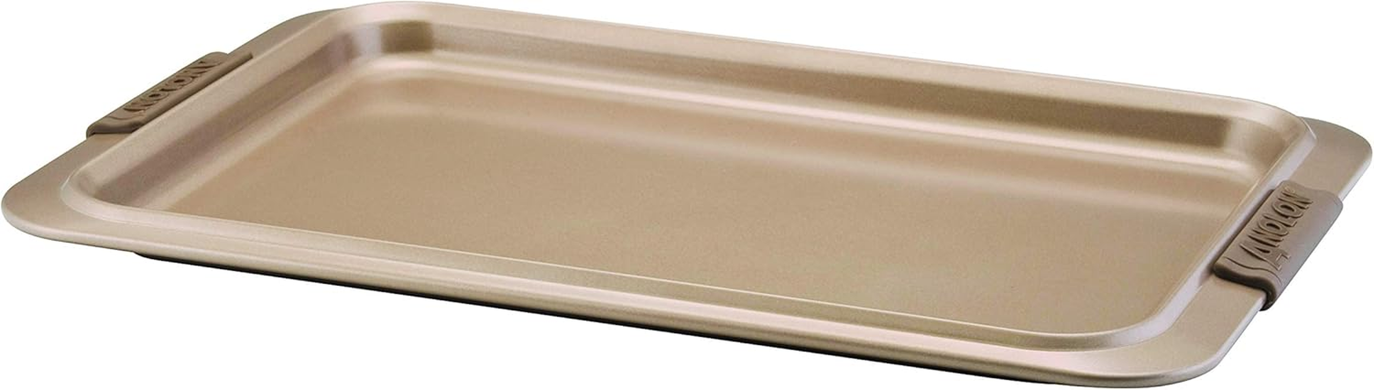 Anolon Advanced Bronze Nonstick Bakeware 10-Inch X 15-Inch Cookie Pan with Silicone Grips image number 6