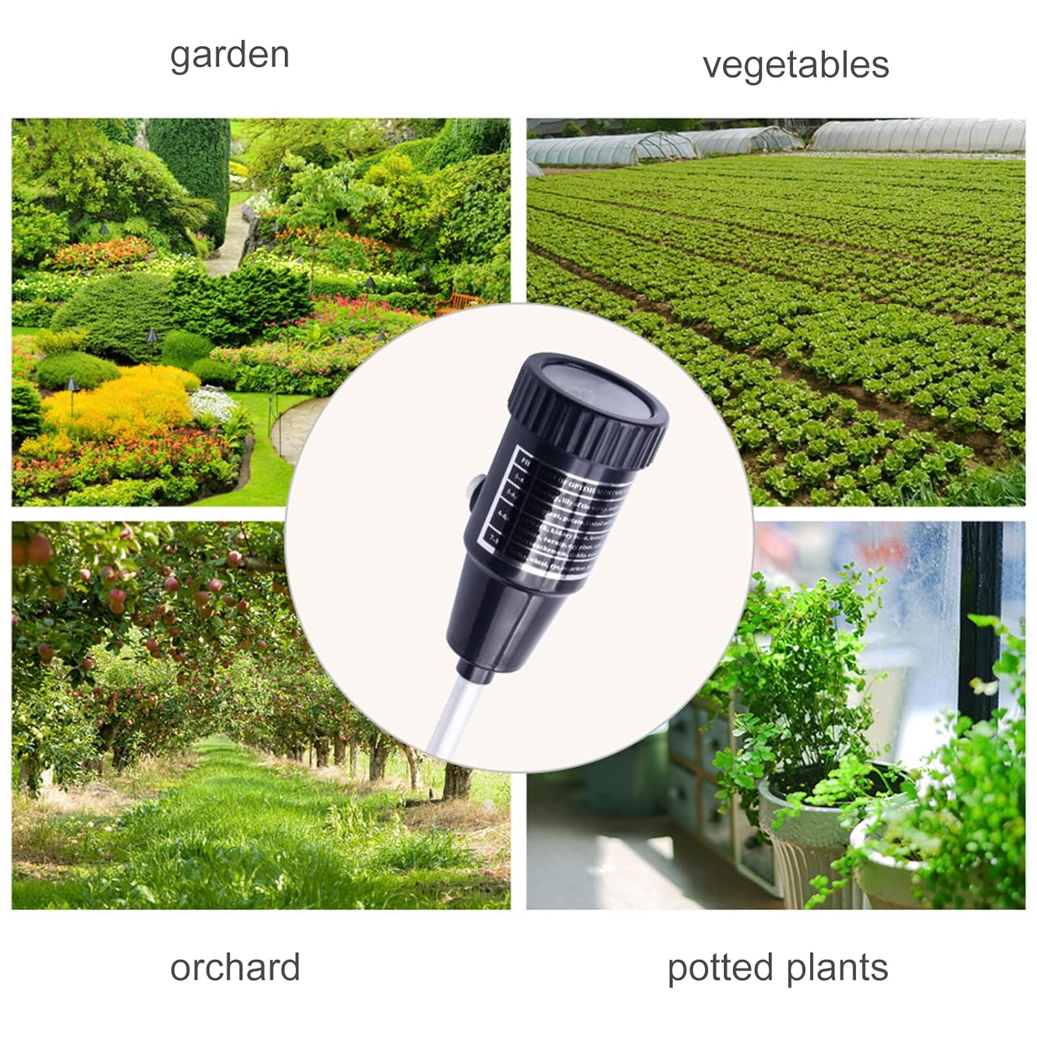 2 in 1 Soil PH Meter Tester for and Humidity Testing Reliable High Sensitivity Probe Sensor No Battery Needed Lightweight Portable Design Garden Farm Lawn Indoor Outdoor Plant Care image number 6