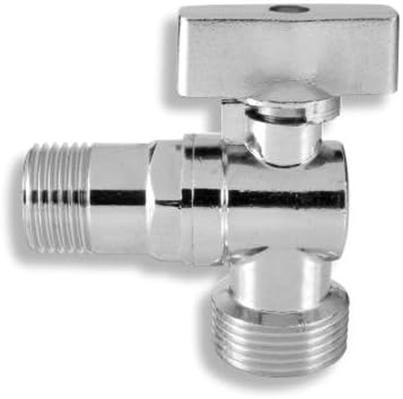 Device Valve / Angle Valve / Outlet Valve with Backflow Preventer 1/2 Inch to 3/4 Inch image number 2