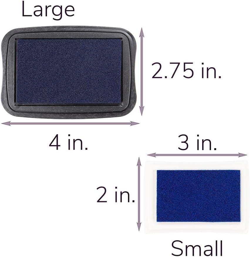 Craft County Pigment Ink Stamp Pad &ndash; Ideal for Stamping, Scrapbooking, and Craft Projects &ndash; Silver (Large) image number 3