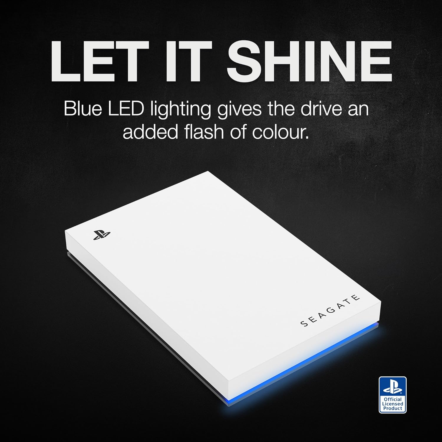 Seagate Game Drive for PS4/PS5, 2 TB, External HDD, USB 3.0, Officially Licensed, Blue LED, Incl 2 Weeks Playstation+ (STLV2000202) image number 1