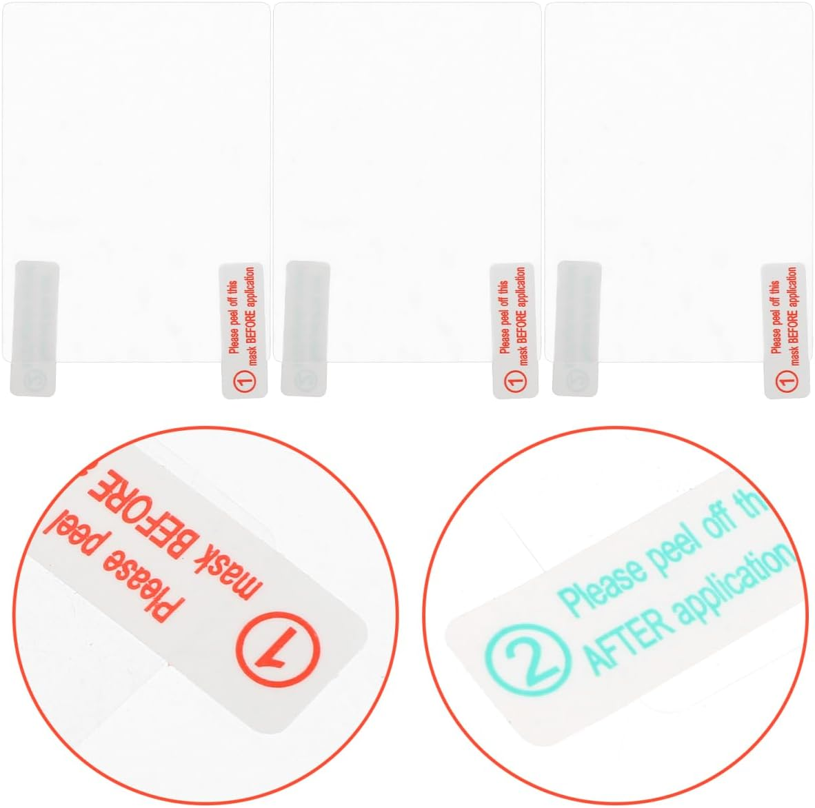 SOLUSTRE 10Pcs High-Temperature Resistant Electrostatic Stickers for Car Windshield Clear Adhesive Film for Automotive Dashcam Use Thickened Design for Strong Adhesion and High Definition Clarity image number 4