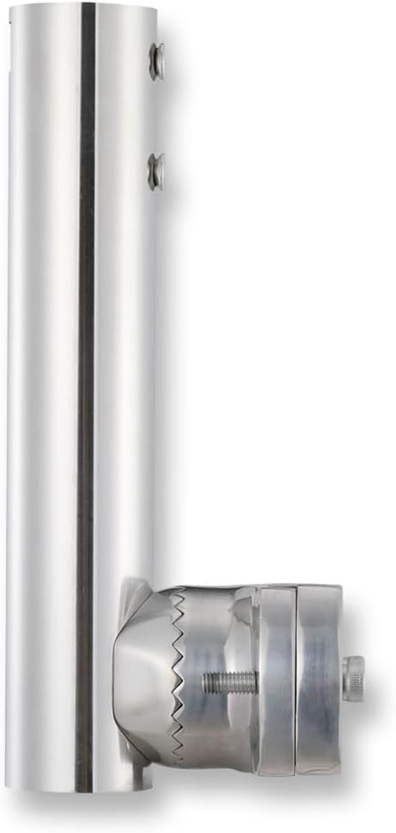 Stainless Steel Rail Mount for Starlink Dish RV Ladder Car Vehicles Roof Rack,360&deg; Rotating Pipe Mounting Kit for Yacht Sailboat Railing Marine Boat Pole Adapter Tube Holder Base(2Inch,200Mm) image number 2