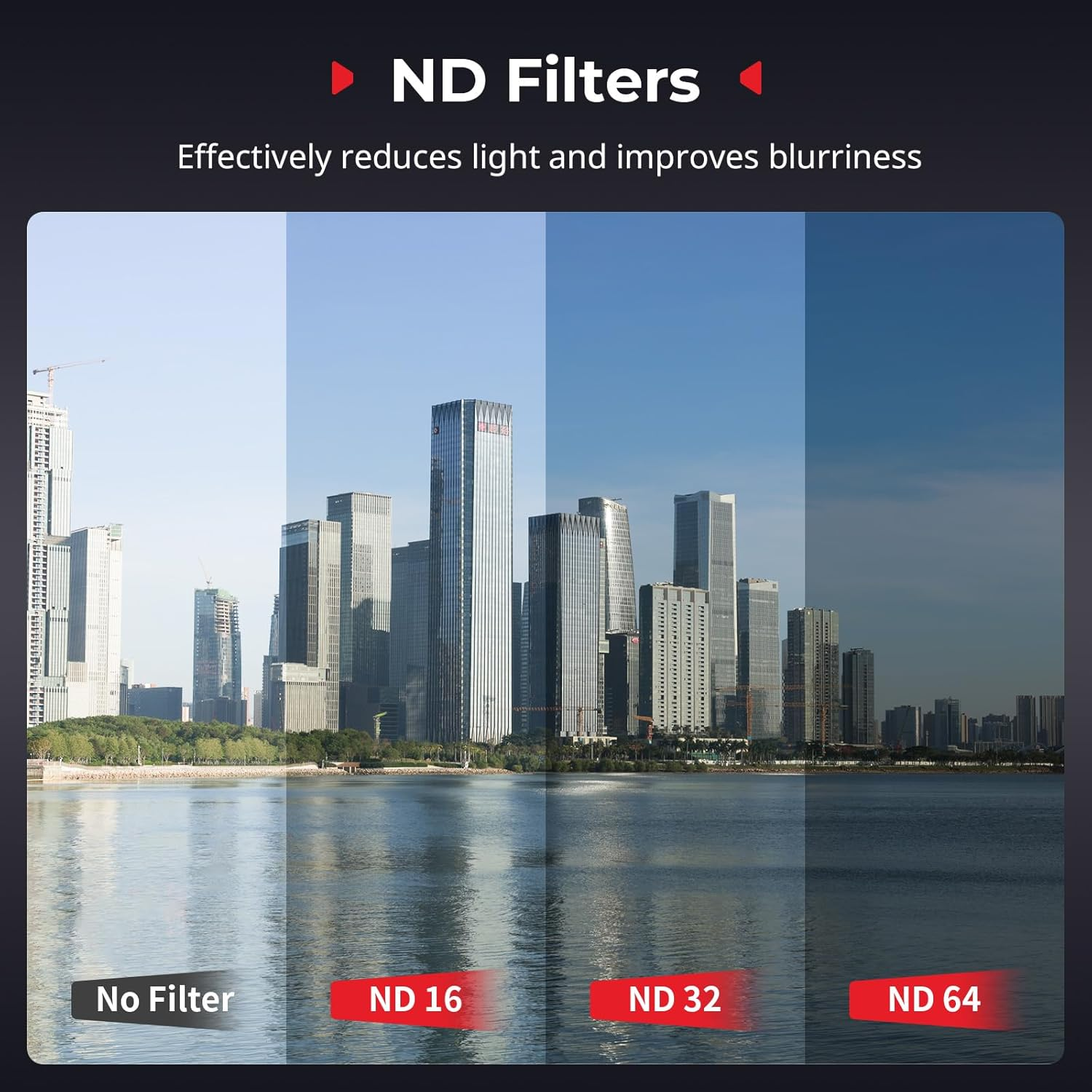 SMALLRIG Action Camera Filter Kit for DJI Osmo Nano, Includes CPL Polarizing Filter, ND16, ND32, and ND64 Filters - 5787