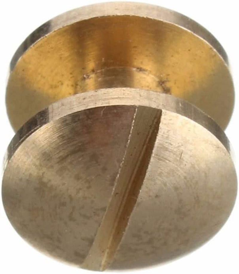 20PCS round Belt Screw Leather Craft Chicago Nail Brass Rivets Stud Head Wallet image number 5