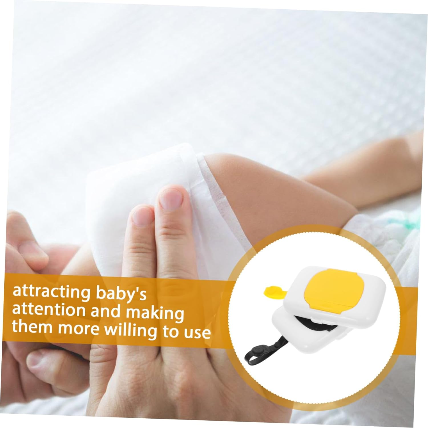 2Pcs Portable Wipes Dispenser Case Reusable Travel Holder for Diaper Bags Airtight Wet Wipes Pouch Go Parents image number 4