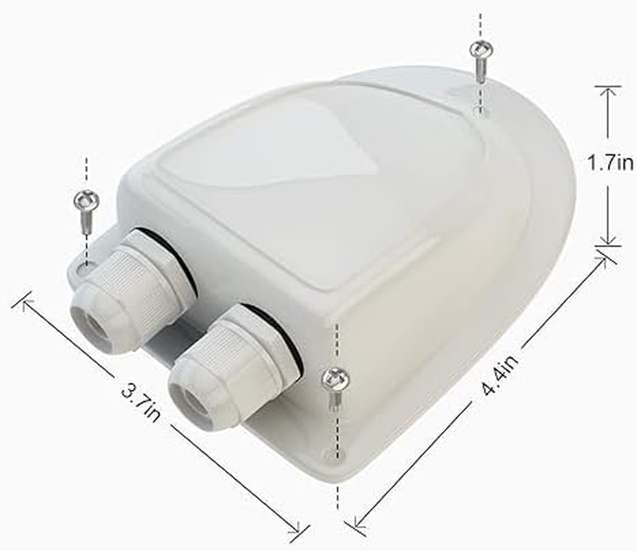 FARLINK ABS Solar Double Cable Entry Gland for All Cable Types 2Mm&sup2; to 6Mm&sup2; for Solar Panels on RV Camper Van Travel Trailer Boat Cabin-White image number 6
