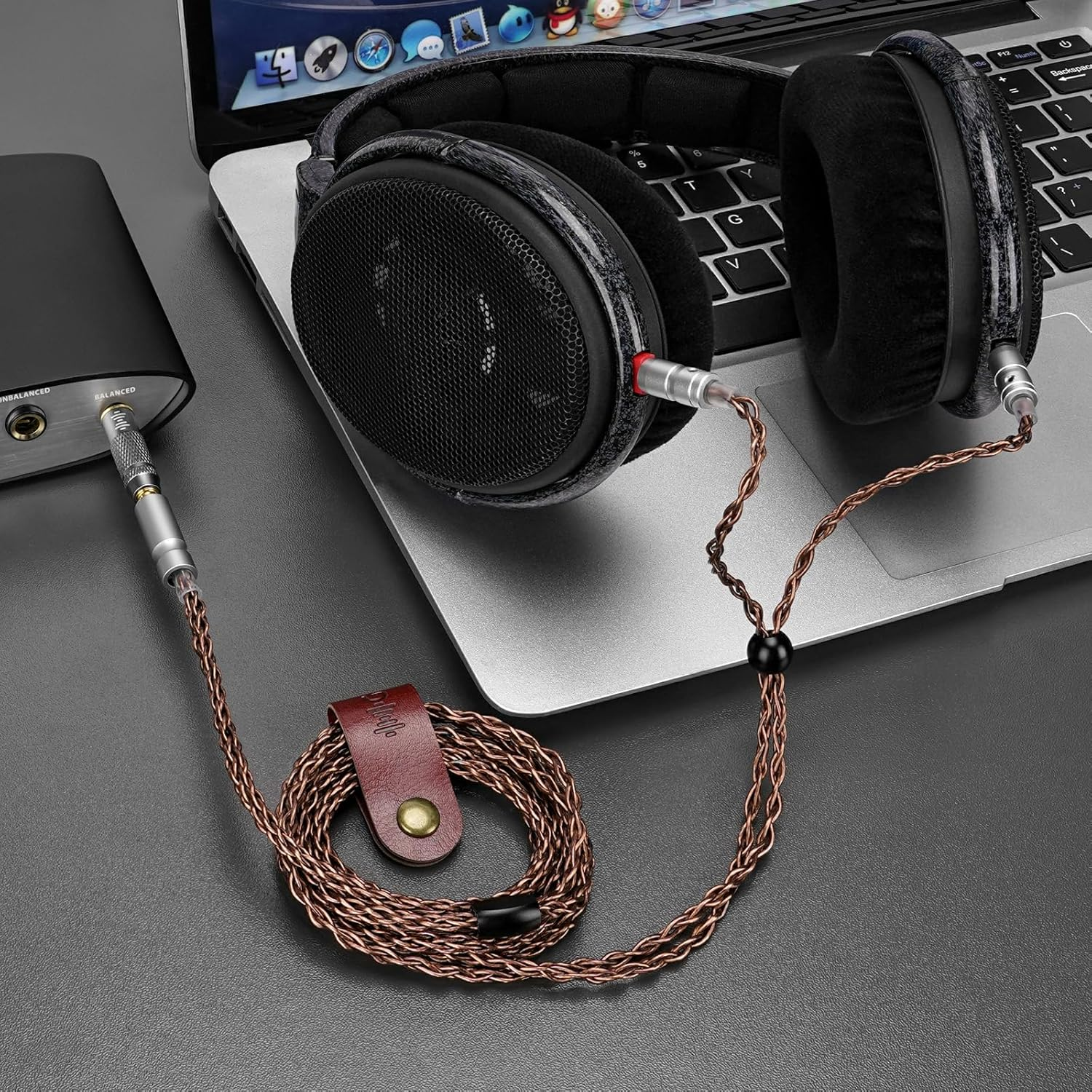 Geekria Apollo Single Crystal Copper Upgrade Audio Cable Compatible with Sennheiser HD 600S2 660S 600 650 6XX, 2.5Mm Replacement Headphones Cord for Hi-Resolution, Hifi Headset (5 Ft/1.5 M) image number 2