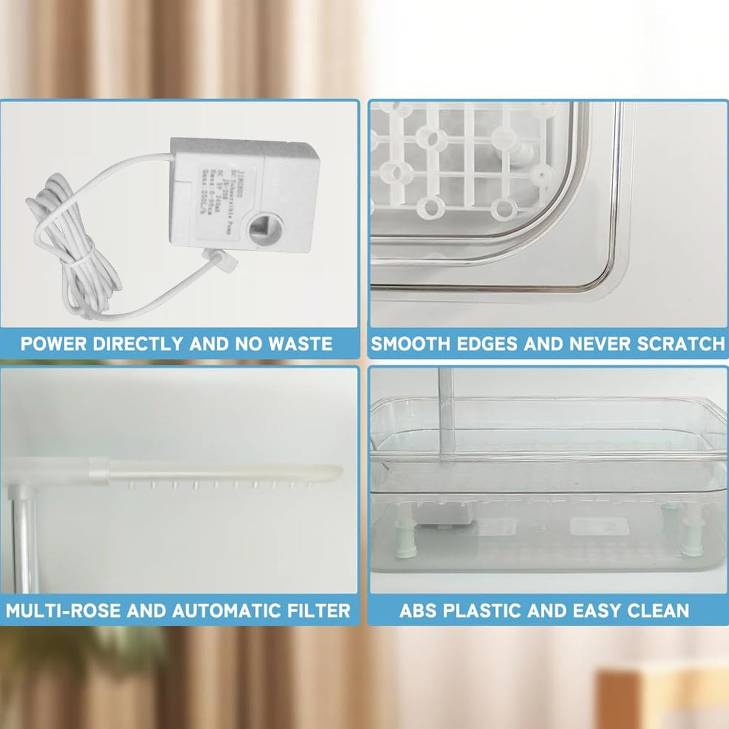 Multipurpose Bird Bathtub, Bird Automatic Bathtub, Bird Automatic Bath Shower, Parrot Bathtub, Automatic Parrot Shower Box, Automatic Parrot Bath Fountain for African Grey, Cockatiel, Conure image number 6