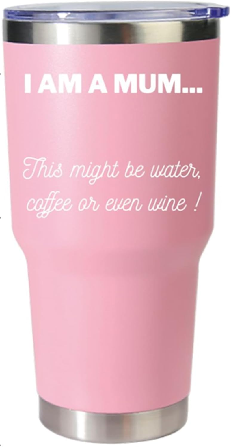 Insulated Travel Mug, 900Ml, Stainless Steel, Double-Wall Vacuum Sealed, Mum, Mother'S Day (Pink)
