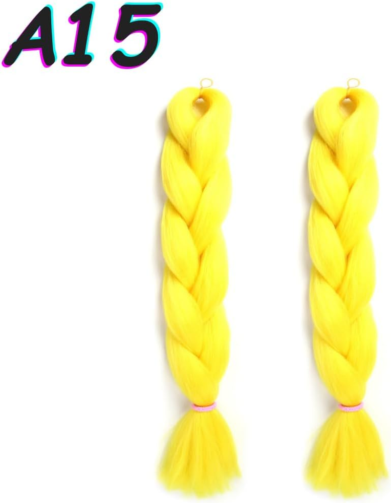 FIME. Kanekalon Jumbo Braiding Hair Extensions High Temperature Fiber Crochet Twist Braids 24Inch 2Pcs/Lot (A15) image number 1