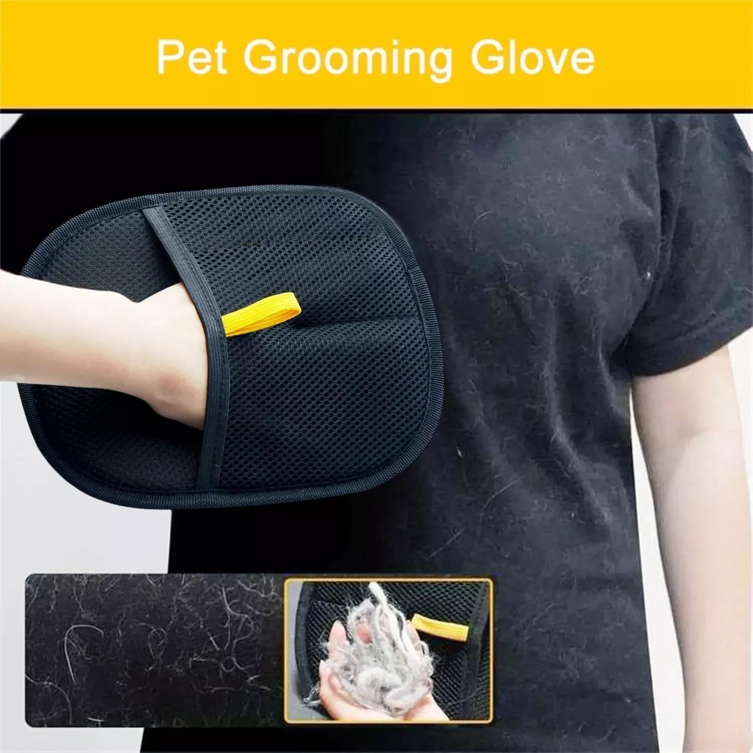 Double-Sided Pet Grooming Glove, 1 Piece Static Double-Sided Grooming Glove,Double-Sided Dog Grooming Glove Static Removal Glove,Pet Removal Glove Static Removal Glove,Static Removal Grooming Glove