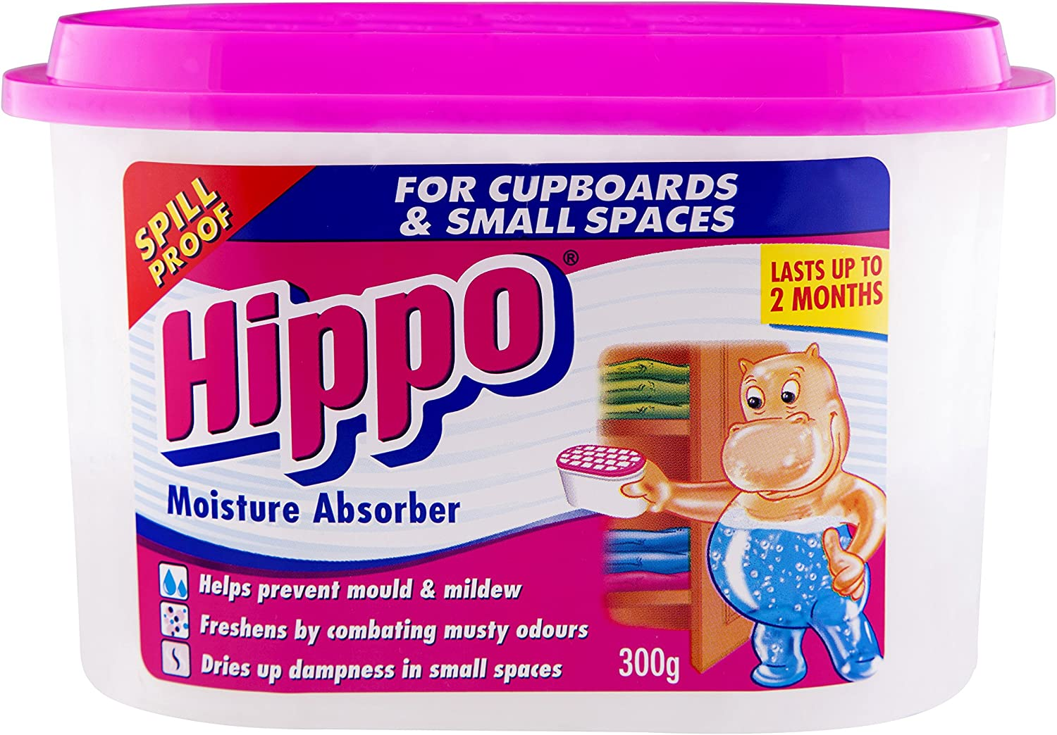 Hippo Closet Container Moisture Absorber Small Spaces, 300G (Pack of 3) image number 1