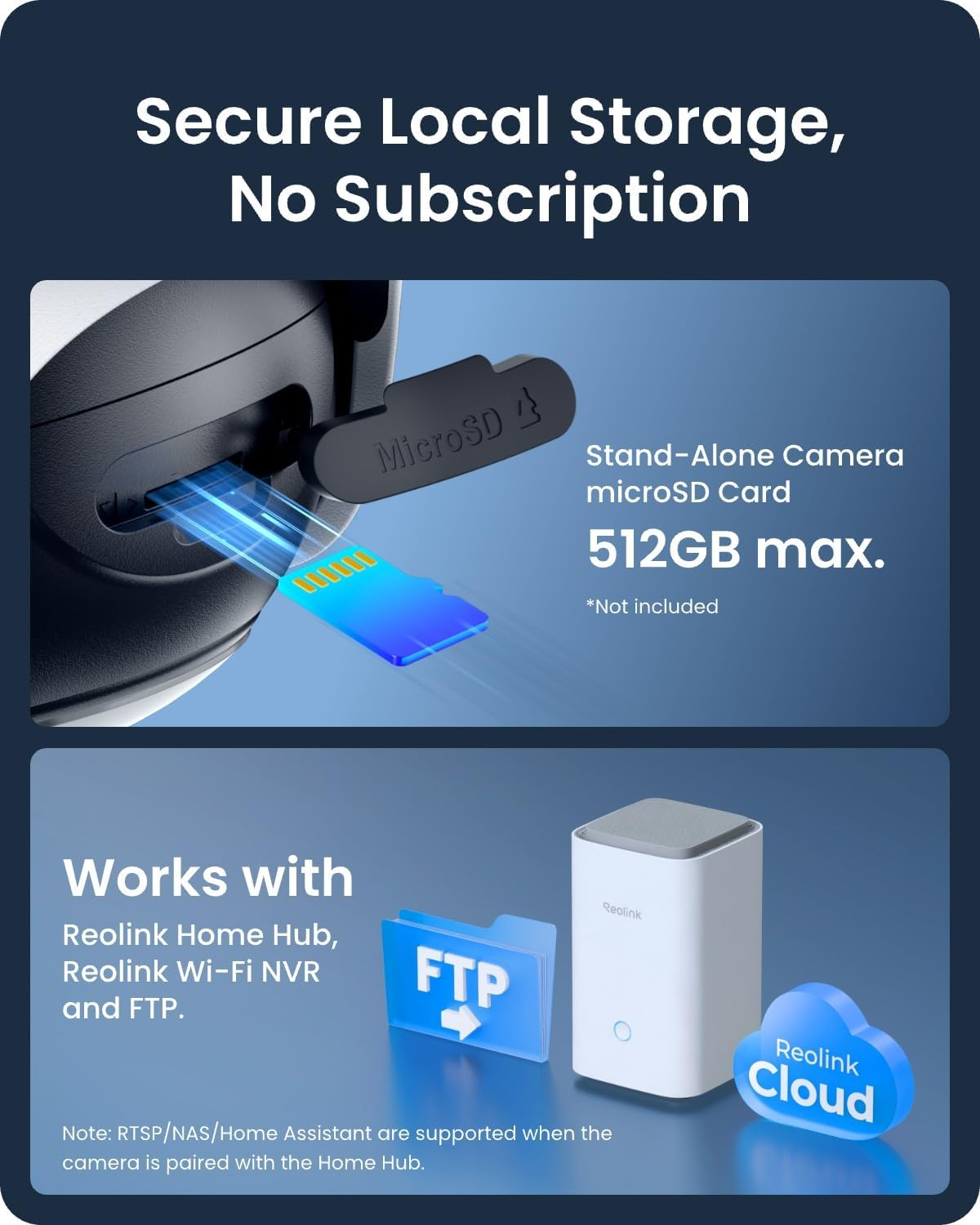 Reolink 4K Auto-Tracking Security Camera System Outdoor, Wireless 360&deg; Pan Tilt, Smart Detection for Home Surveillance, 2.4/5Ghz Wifi, Solar/Battery Powered, No Monthly Fee, Home Hub*2-Argus PT Ultra