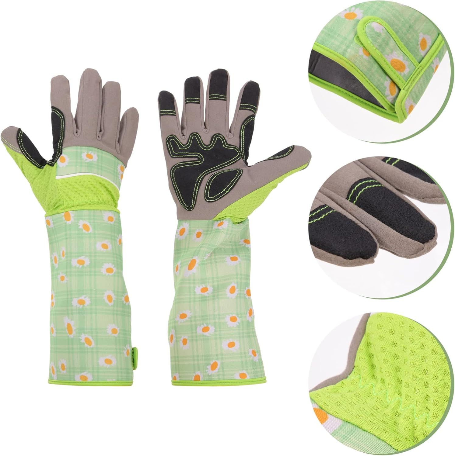 PHENOFICE Long Gardening Gloves for Women Tough Handling Gloves Food Grade Thorn-Resistant Indoor Outdoor Gardening Tools image number 2