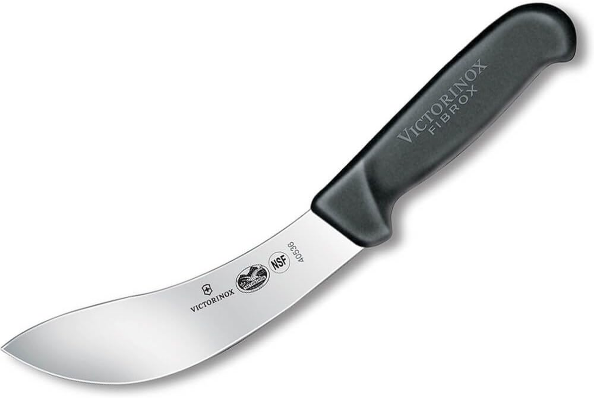 Victorinox Fibrox American Type Fibrox Skinning Knife, Black, 5.7803.15