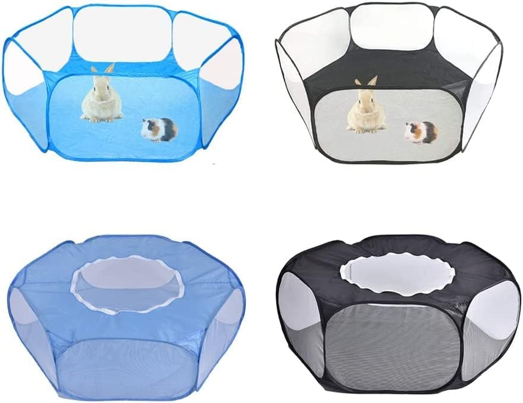 Foldable Pet Playpen Puppy Dog Cat Play Pen Kennels Cage Enclosure Tent Fence AU Blue image number 5