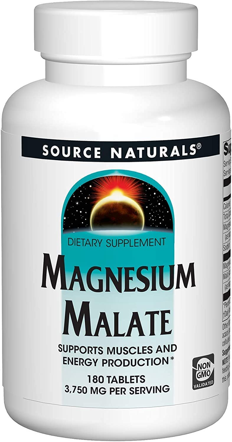 Source Naturals Magnesium Malate 3750MG 180 Tablets by Source Naturals image number 1