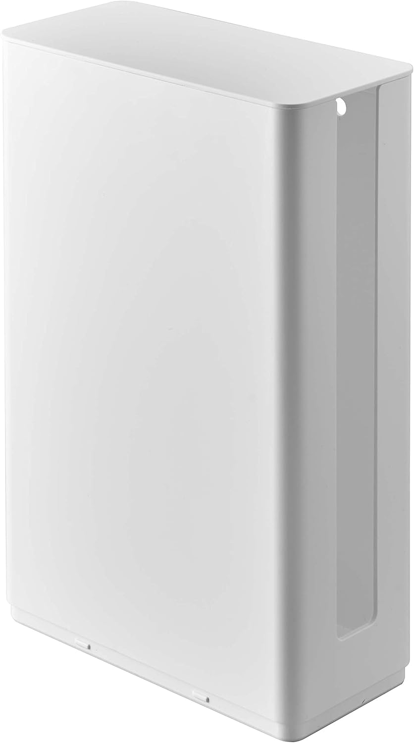 Yamazaki 5750 Stackable Slim Router Storage Case with Lid, Long, White, Approx. W3.8 X D 8.9 X H 11.9 Inches (9.7 X 20.2 X 30.2 Cm) (Includes Lid) Smart Smart Float Storage Effective Use of Debt Space image number 1