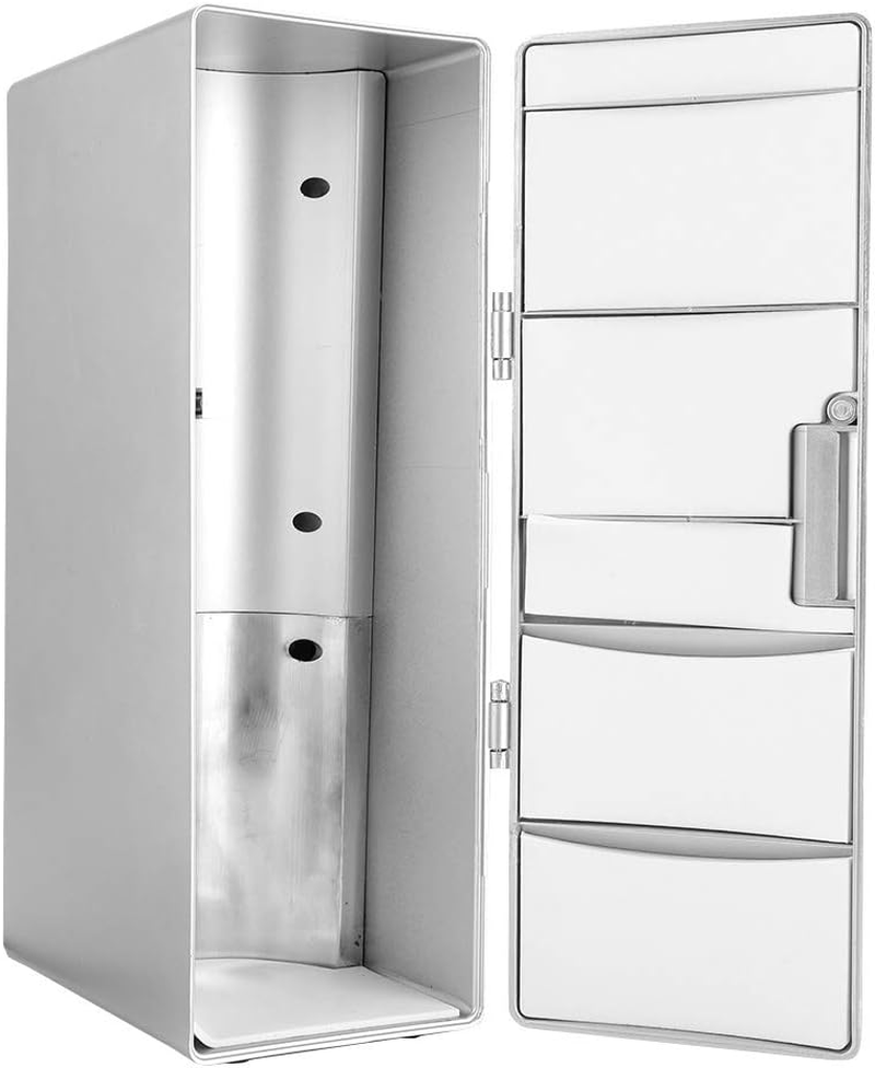 Dpofirs Portable LED Mini USB Refrigerator, 10W Mini Fridge for Bedroom Car Office Desk College Dorm Room 5V DC, Portable Thermoelectric Cooler for Bedroom, Make Up image number 2