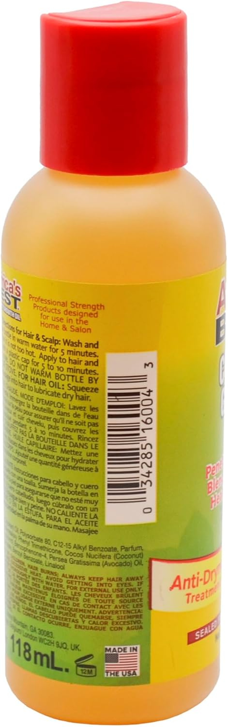 Africa'S Best Coconut Growth Oil 118Ml (4Oz) image number 1