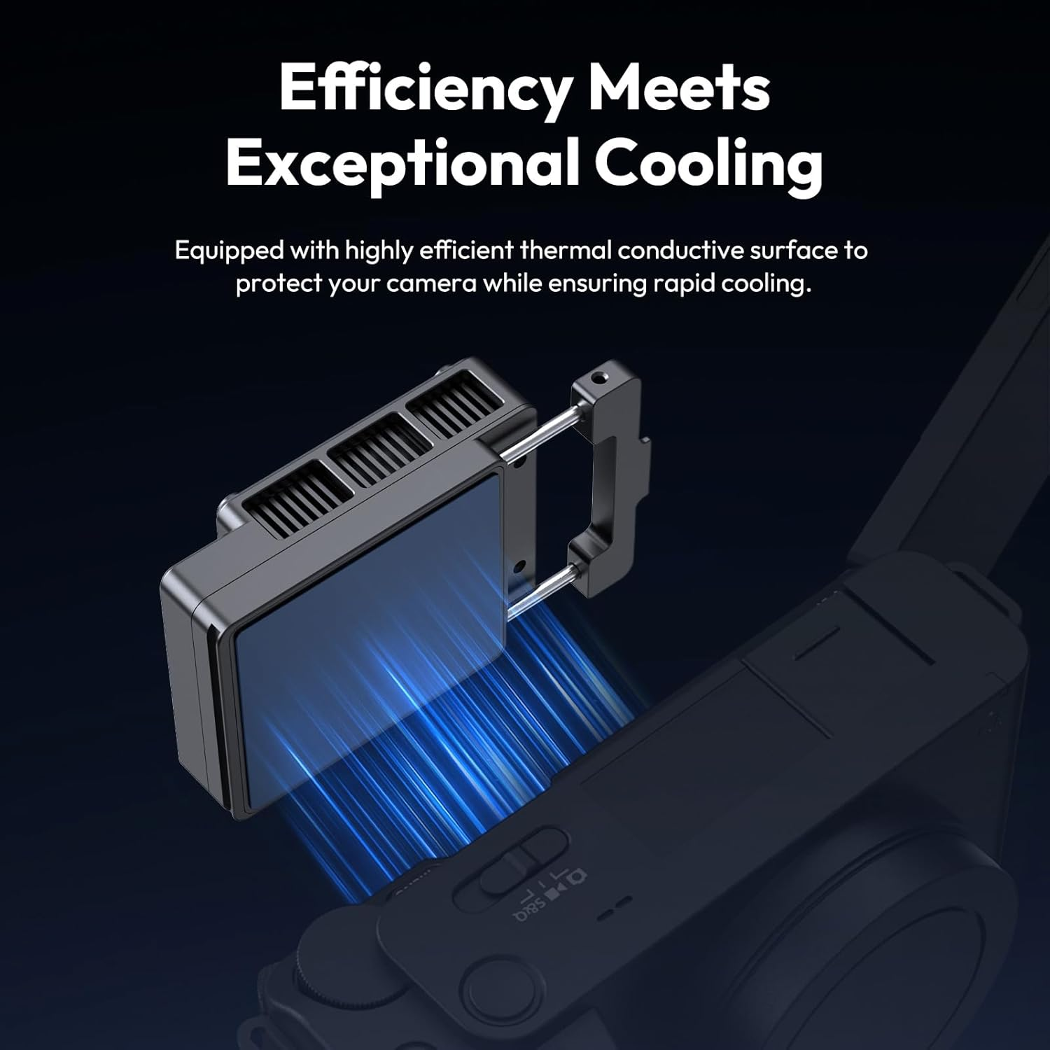 ULANZI Cooling Fan Set with Magnetic Battery, Real-Time Monitoring External Cooling System Compatible with Sony Canon Nikon FUJIFILM image number 6