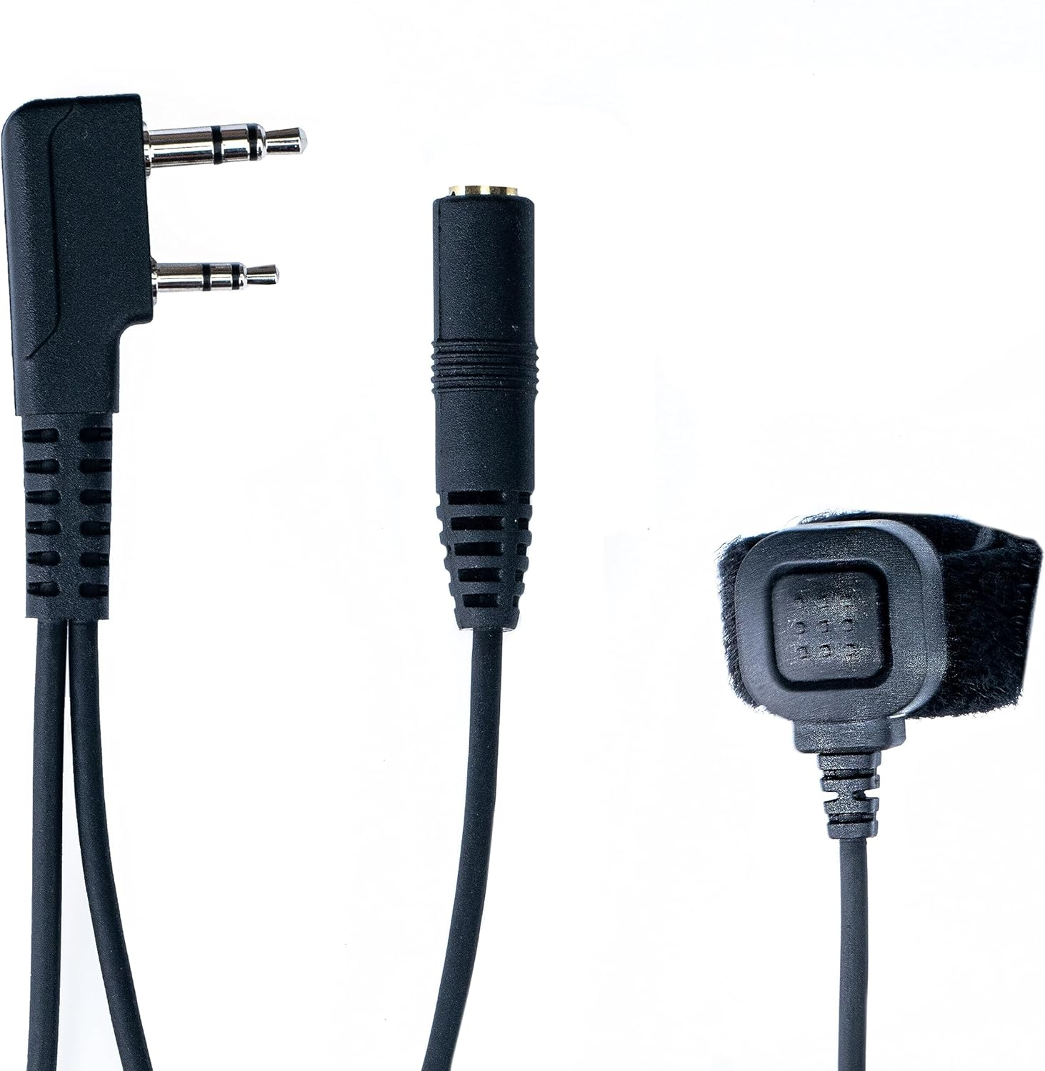 BTECH Universal 2-Pin K1 to 3.5Mm Audio Adapter with One-Touch PTT &ndash; Premium Compatibility with Baofeng, Kenwood Radios & 3.5Mm Headsets with In-Line Mics image number 2