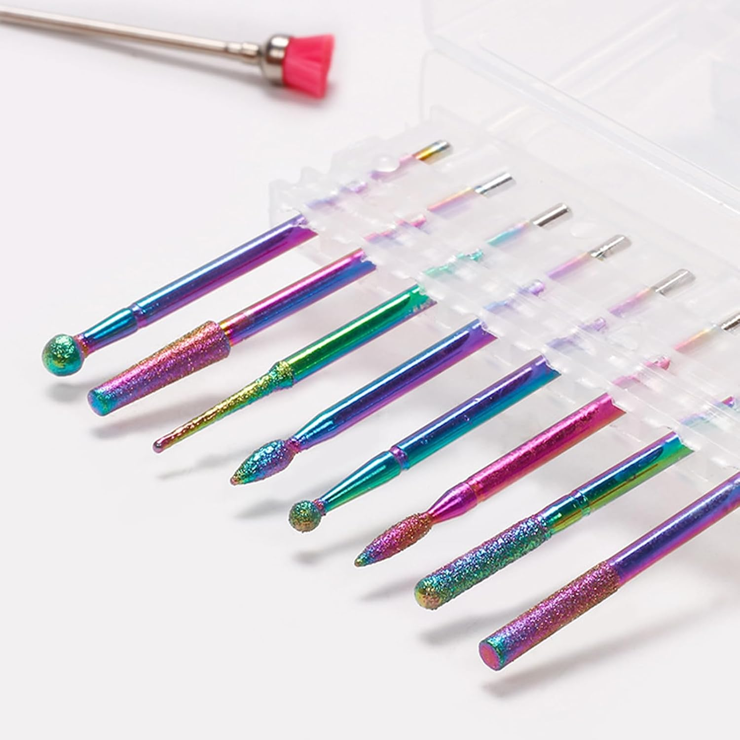 EUDUQ Pack of 17 Bits for Nail Cutter, Tungsten Carbide Nail Drill, Professional Nail Drill Bit, Cutter Attachment for Gel Acrylic Cuticle, Nail Cutter Attachments for Manicure Pedicure image number 1